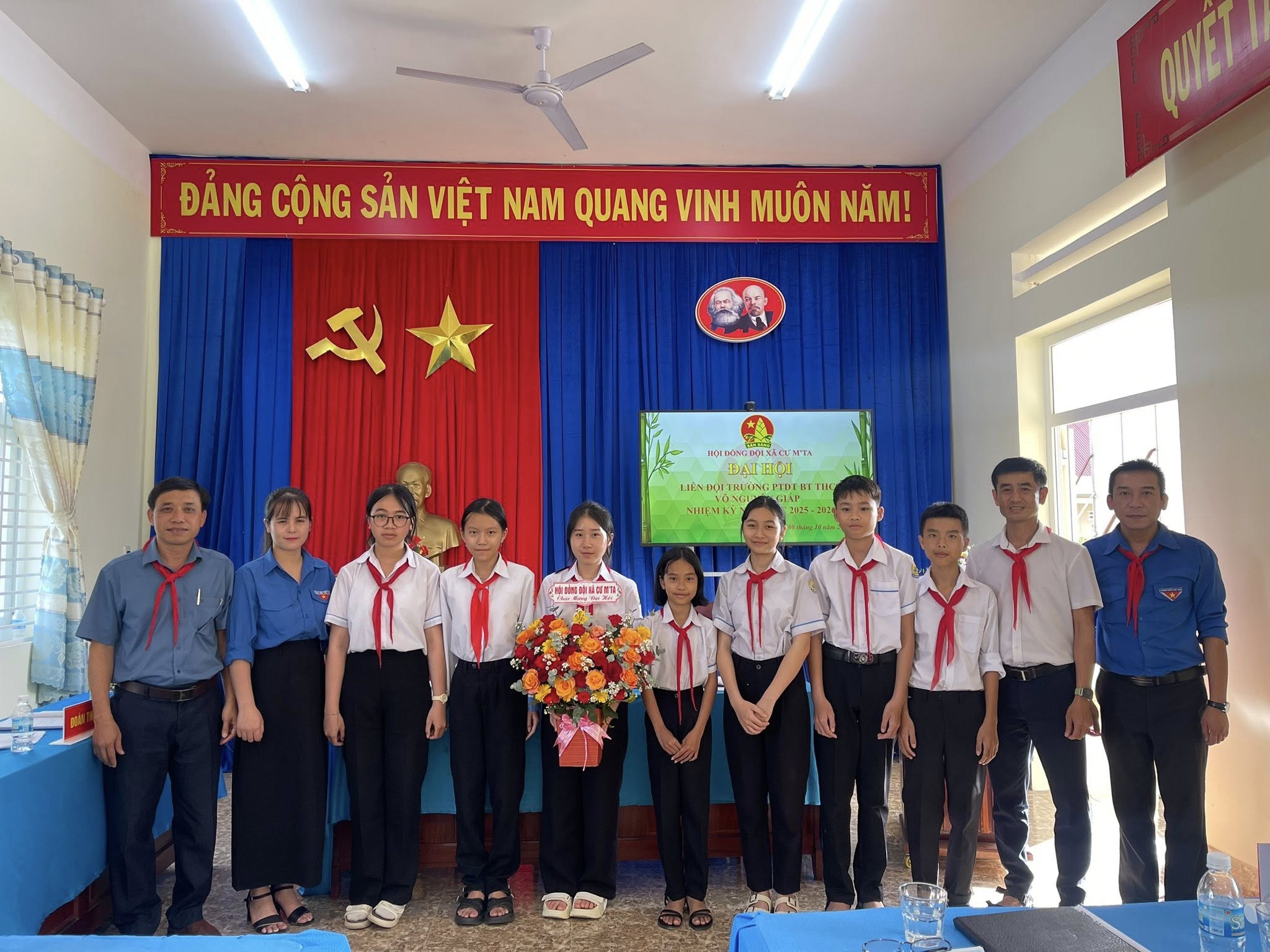 Đại hội Liên đội trường PTDTBT THCS Võ Nguyên Giáp năm học 2025-2026